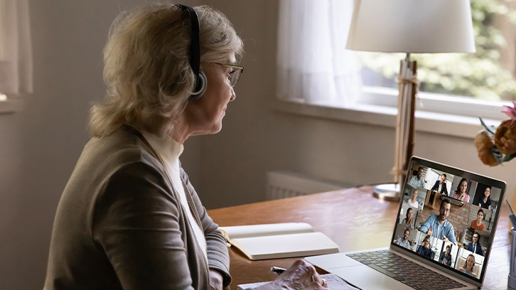 woman-attending-a-social-event-on-computer